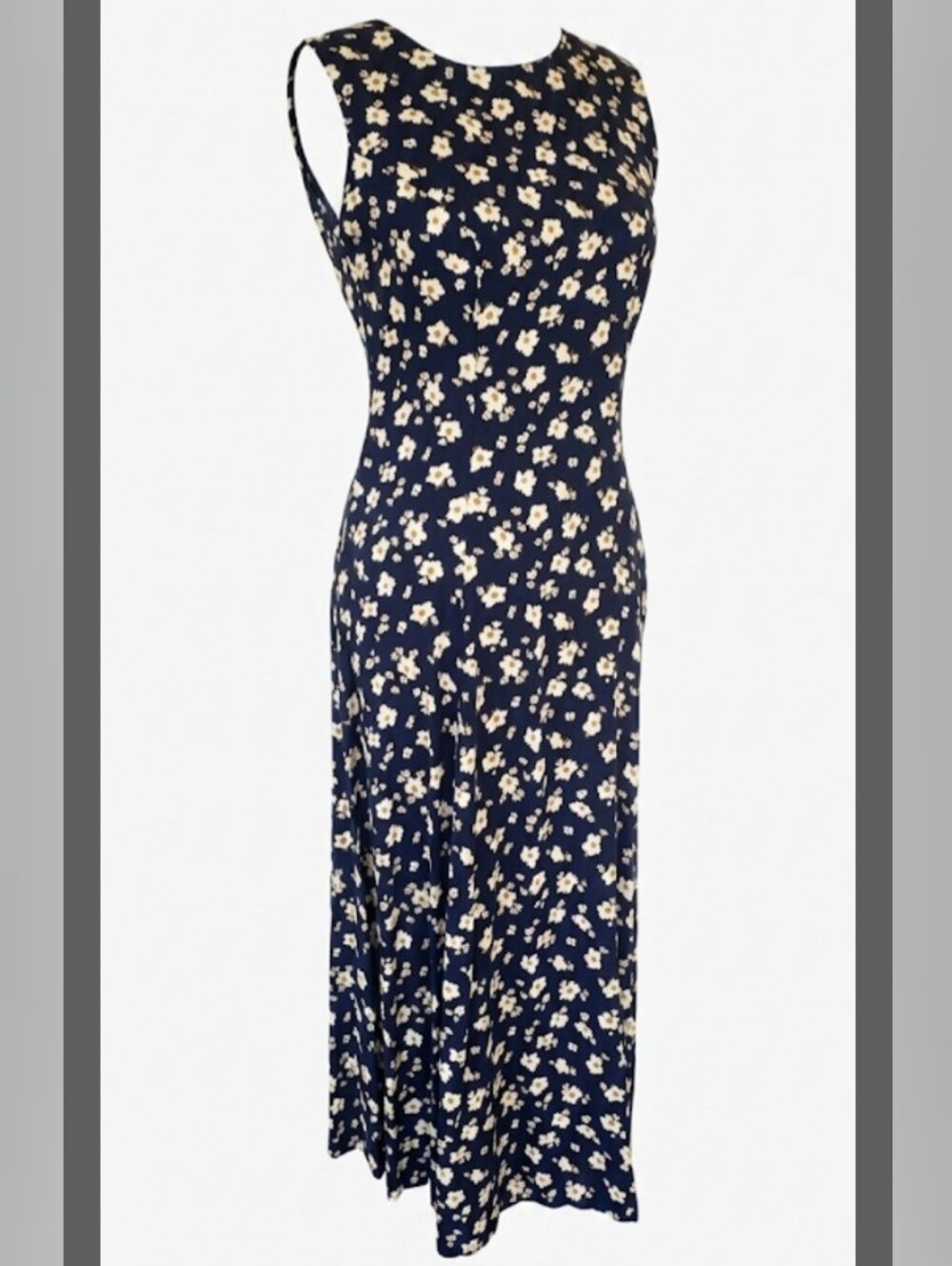 90s Classic Rayon Flower Maxi Dress!!!